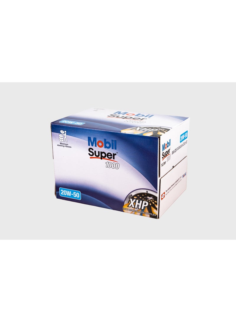 Mobil Super Extra High Performance 20w50 Engine Oil – 12X1L - Image 2